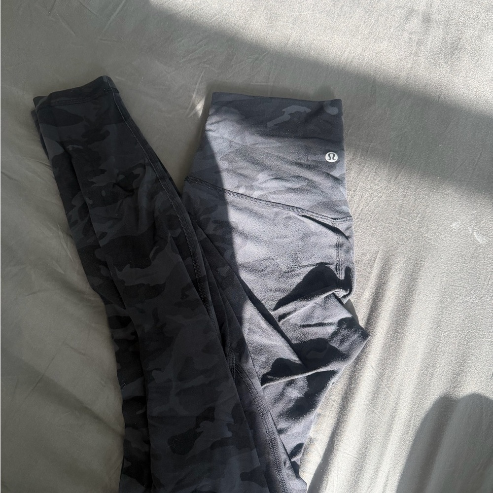 Lululemon Incognito Camo Multi Grey Leggings - Picture 2 of 4